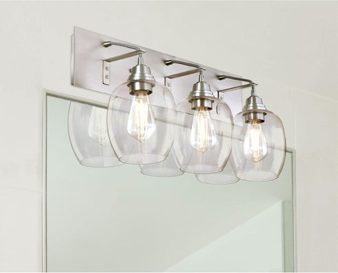 Westinghouse 4518700 6.5 Watt ST15 Dimmable Clear Filament LED Light Bulb, Medium Base, 6-Pack