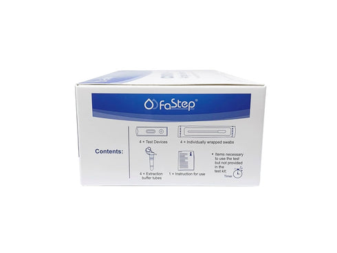 Fastep 15 COVID-19 (1 Pack, 4 Rapid minutes Antigen Home Test Tests Total)*Short Shelf Life*