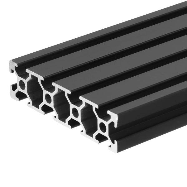 uxcell T Slot 2080 Aluminum Extrusion Profile: 400mm x 80mm Anodized Black Linear Rail for 3D Printer