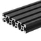 uxcell T Slot 2080 Aluminum Extrusion Profile: 400mm x 80mm Anodized Black Linear Rail for 3D Printer