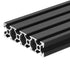uxcell T Slot 2080 Aluminum Extrusion Profile: 400mm x 80mm Anodized Black Linear Rail for 3D Printer