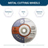 Benchmark Abrasives - 3" Type 1 Aluminum Oxide Thin Cut Off Wheel, 25 Pack for Metal Cutting and Grinding