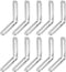 M METERXITY 10-Pack Adjustable L-Shape Corner Brace, 3.15 x 3.15 in Stainless