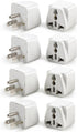 8 Pack Universal Adapter, UK to US Adapter, Europe to US Plug Adapter, Travel Adapters, American Outlet Plug Adapter