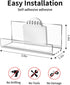 6 Album Pcs Vinyl Record Display Shelf Wall Mount, Self Adhesive Clear Acrylic Holder, Invisible Floating Shelves