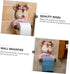 FUTUREORYY Cartoon Deer Roll Paper Holder Toilet Paper Shelf Wall-Mounted No Drilling Decorative Tissue Rack