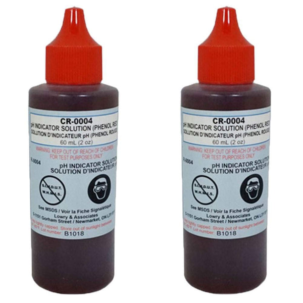 Taylor Swimming Pool Test Kit Reagent 4, 2 Oz pH Indicator Phenol Red (2 Pack)