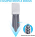 MIXVOVA 3 Set 3 V-Shaped Grout Cleaner Brush, Pcs Grout Brushes for Tile Floor, Handheld Grout Cleaning Brushes