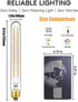 Leools T10 LED Long Bulbs 8W, E26 Dimmable Tubular Bulb, 75 Watt Equivalent, 2700K Warm White, 4-Pack, 8.9in (225mm).