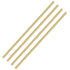 PGCOKO 4Pcs Solid Round Brass Rod Kit - Lathe Bar Stock for DIY Craft Tool, 1/4 inch Diameter, 11.8 inch Length
