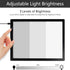 Slide Viewer Light Pad for Slides and Film Negative Scanning, A4 Size Magnetic Backlight with 3 Brightness Levels