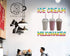 Sign Destination 24in Die-Cut Sticker Multiple Sizes Ice Cream Milk Shekes Retail Ice Cream Milk Shakes Indoor Decal