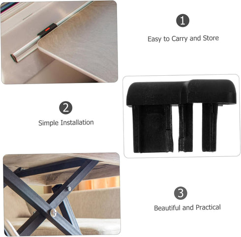 2Pcs Table Leg Pads Folding Furniture Table Booties for Rv Home Floor Protectors for Enhanced Stability Support