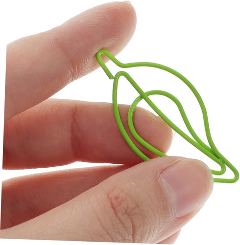 File Folders Mini Binder, 30pcs Paper Clip Metal Bookmark, Cute Paper Clips for Document Organization