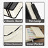 Lined Journal Notebook, A5, 400 Pages, Black Hardcover Leather Notebook, 100Gsm College Ruled Paper for Writing