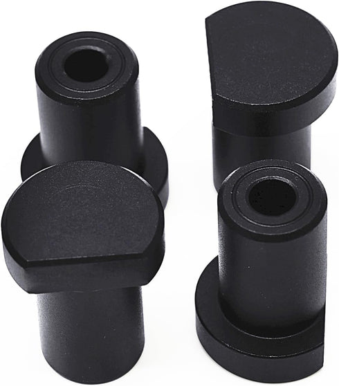 4pcs Bench Dogs Clamp Accessories For 3/4 Inch Woodworking Dog Hole Clamp Workbench Stoppers Aluminum Alloy(19mm) Black