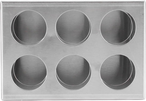 Test Tube Rack for 32mm Tubes, 304 Stainless Steel Holder with 6 Hole, 3 Layer Lab Test Tube Rack and Vial Holder