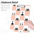 Rimilak 8.5x11" Wood Clipboard, Cute Custom Pattern Clipboards for Teachers, Kids, Women, Back to School, Office Supply