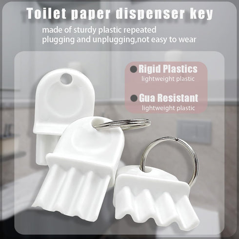 Qoaimu 5 Pack Universal Dispenser Key, Toilet & Paper Towel Key Replacement