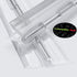Pack of 5 Transparent Clear Plastic Acrylic Continuous Piano Hinges, 200mm (7 7/8 in)