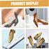 SHINEOFI 8pcs Acrylic Shoe Display Stands Small A-shape Sneaker Shelf Organizer for Retail Store High Heels Sandals