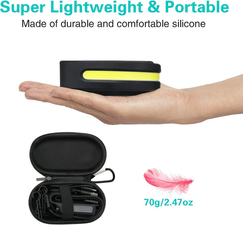 SEVENKA Rechargeable Headlamps - Bright LED Flashlight with Carrying Case, 1000 Lumen, Motion Sensor, Lightweight for
