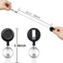 YOUOWO Black White Cruise Lanyards with Retractable Badge Reel for Office ID Badges Holder, Quick Release Neck Lanyard