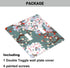 Farmhouse Spring Floral Double Switch Plate Covers, 2-Gang Cherry Blossoms and Plum Red Floral Light Switch Cover