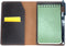 Leather Cover for Rite in the Rain & Rocketbook Mini Notebooks, Top Bound Spiral Notebook Holder, Darkbrown
