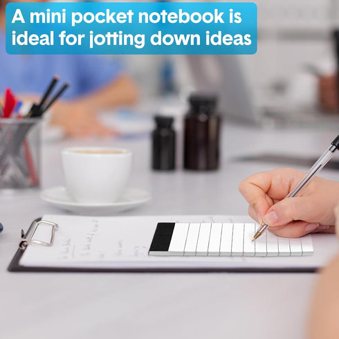 PerKoop 100 Pack Small Note Pads, 3 x 5 Inch Mini Notepad Memo Pads, 30 Sheets Each for Recording Planning