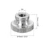 uxcell Knurled Thumb Nuts, 3Pcs M5 x D16mm x H10mm Stainless Steel Round Knobs Fasteners Through Hole Hand Screw Nut Silver for 3D Printer Parts, Machine Tools