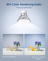 6 Pack LE GU10 LED Light Bulbs, Non-Dimmable, 5000K Daylight White, 4W Replacement for Recessed Lighting