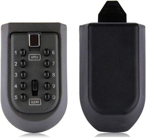 Key Safe Lock Box - Wall Mounted Combination Lockbox for Spare House Keys | 10-Digit Code