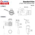 CNLINKO LP-28 2-Pin Waterproof Connector, Secure Screw-in Design Circular Connector, IP68 Quick Plugging Aviation