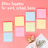 HappyHapi Sticky Notes 3x3 Inches Bulk, 36 Pack 3600 Sheets Colored Self-Stick Pads for Office, School, Home