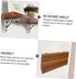 2pcs LALAFINA Stainless Steel Folding Triangle Brackets Heavy Duty Wall Mounted Shelf Support for Shelves Benches
