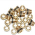Joywayus 3/8" Female to 1/2" Male Solid Brass Water Tank Connector, Bulkhead Fitting with 2 Rubber Rings