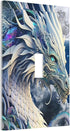HTSAHKV 3 5 Inch White Dragon Moon Wall Plate Light Switch Cover Single Gang Outlet Faceplate Print Plate Cover X