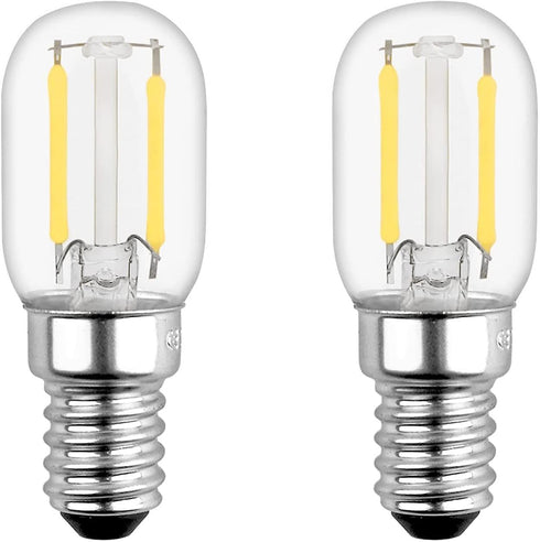 Yi Lighting T22 T7 1W LED Night Light Bulbs, E12 Base, 150lm, 15W Equivalent, Himalayan Salt Lamp Bulb, 2