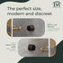 EVI Wall Adhesive Doorstop, 1.1'' X 1.1'', Great Adherence and 100% Functional (Mod. 198/28)