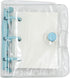 Mini Transparent 3-Ring Binder Covers, Clear Soft PVC Notebook with Snap Button Closure