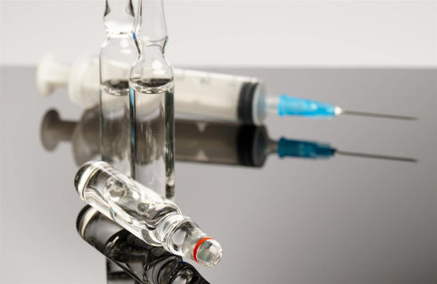 100 Pcs-5 ml Luer Lock Syringe with 18ga Needle, Individually Packaged for Labs and Supplies