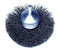Weiler 10046 1-1/2" Circular Flared Crimped Wire End Brush, .008" Stainless Steel Fill