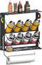 Spray Paint Can Holder with Paper Towel Holder for Home Garage Organizer,