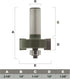 1/2 Rabbet Router Bit Set for Woodworking, 1/2" Shank, 1/2" Cutting Height, 7 Bearing Set