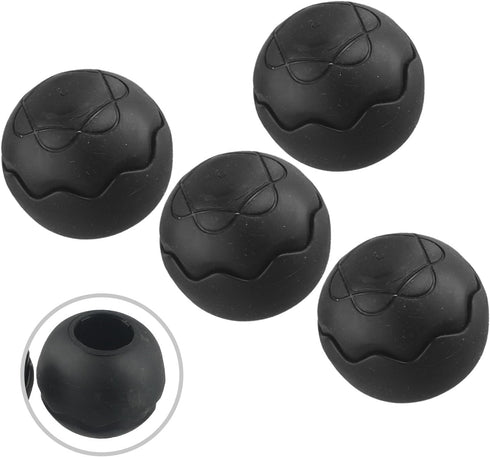 Tidevib 23mm 13-16mm 4-Pack Camping Chair Foot Pads Anti-Sink Spherical Leg Covers Non-Slip Wear-Resistant Plastic