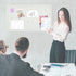 Large Beige White Cork Board 28"x16" with 50 Push Pins & Sticky Notes, Self-Adhesive Bulletin Board for Home & Office