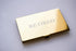 RXBC2011 Retired Business Cards, Funny Retirement Gift Pack of 50 with Gold Mirror Stainless Steel Case
