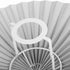 2pcs 31cm Uonlytech Pleated Fabric Lampshades Umbrella Lamp Shade with Metal Frame Bell Shaped Replacement for Table