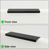 10 Pack Black Finger Pulls for Cabinets, 76mm/3inch Hole Centers, Modern Edge Pulls for Kitchen Hardware
